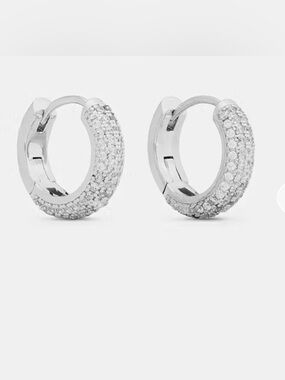 Kate Spade Brilliant Statements Pavé Mini Huggies